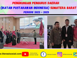 Ketua Pimpinan Pusat IPI (Ikatan Pustakawan Indonesia) Melantik Pengurus Daerah IPI Provinsi Sumatera Barat Periode 2023-2025